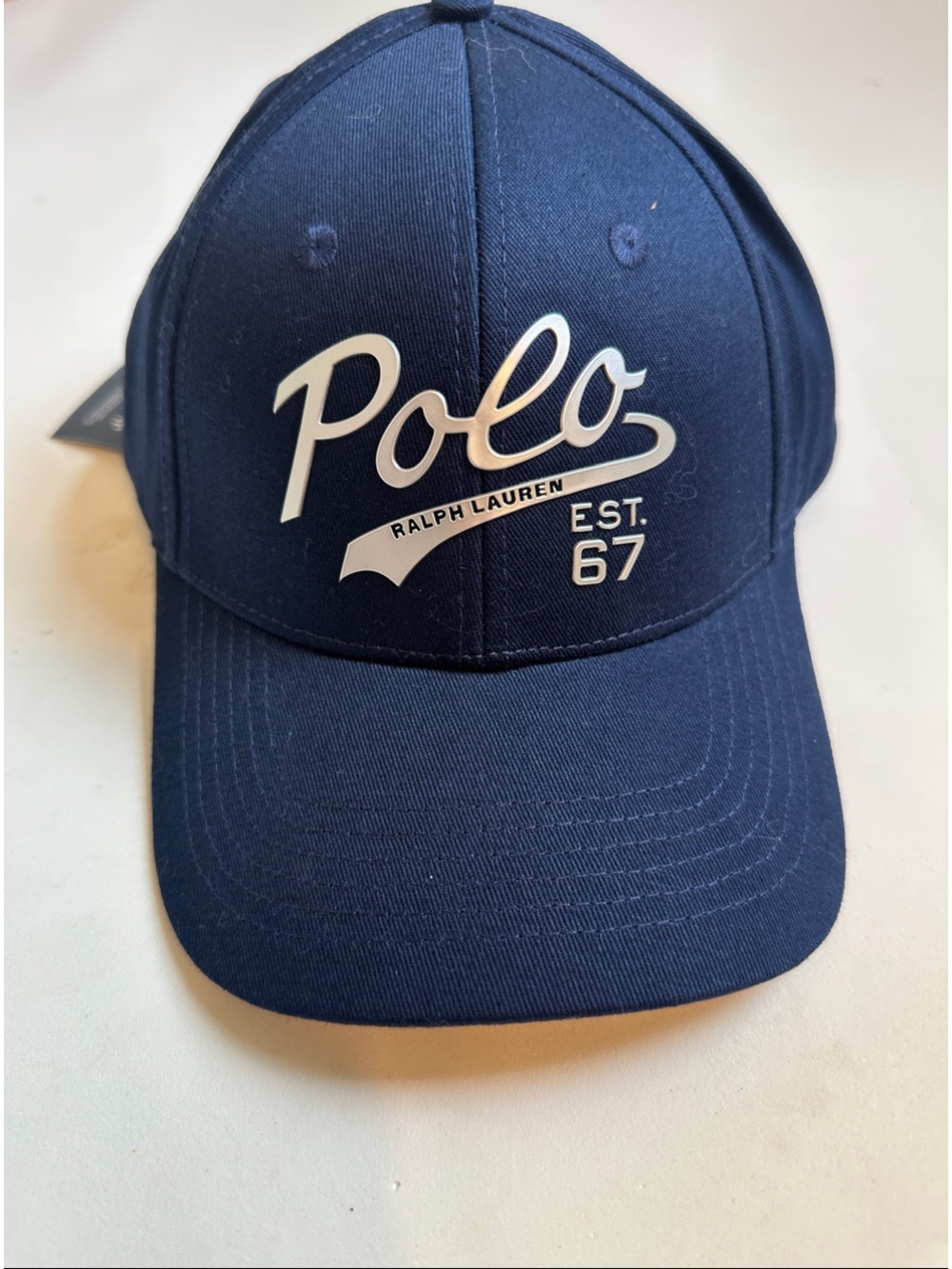 Ralph Lauren Cap  Navy Polo Script NWT